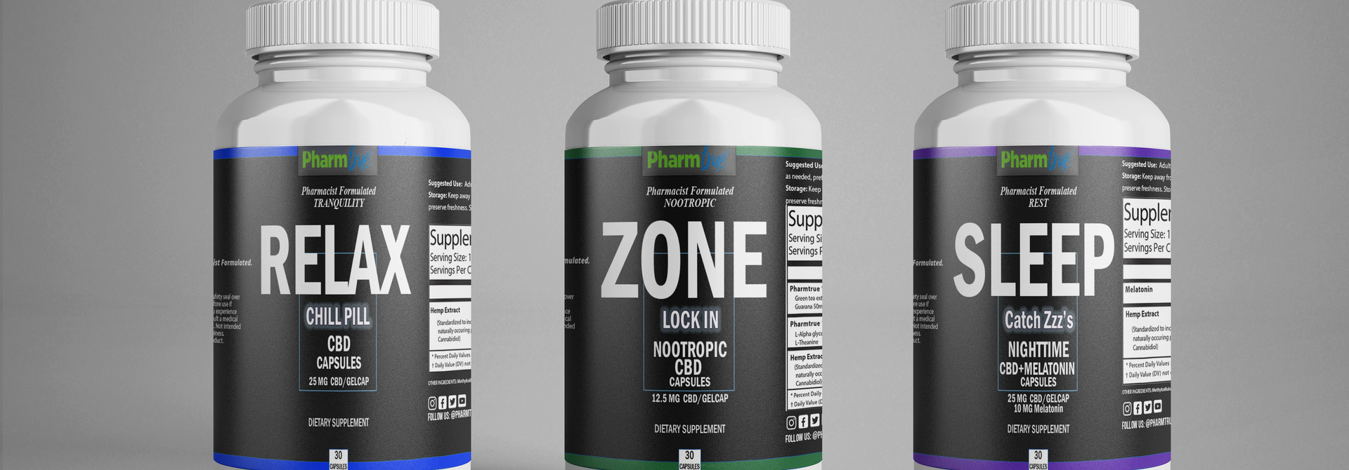 Capsules: 3 pack (dream, relax, zone)