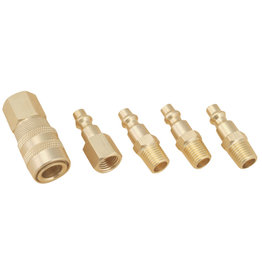 Simple Spaces Simple Spaces DZA019 Five-Piece Hose Coupler Set, Brass*