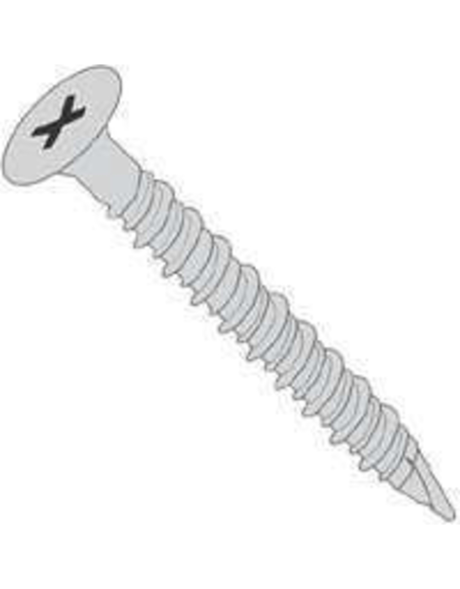 ProFIT ProFIT 0313078 Specialty Cement Board Screw, #8 Thread, High-Low, Sharp Point