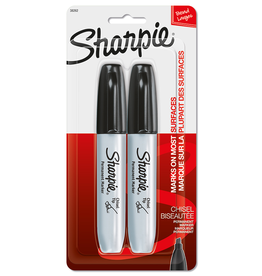 Sharpie Sharpie 38262PP Permanent Marker, Large Chisel Black Lead/Tip*