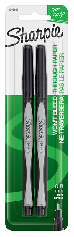 Sharpie 1742659 Premium Non-Toxic Pen, 0.3 mm Tip, Fine T