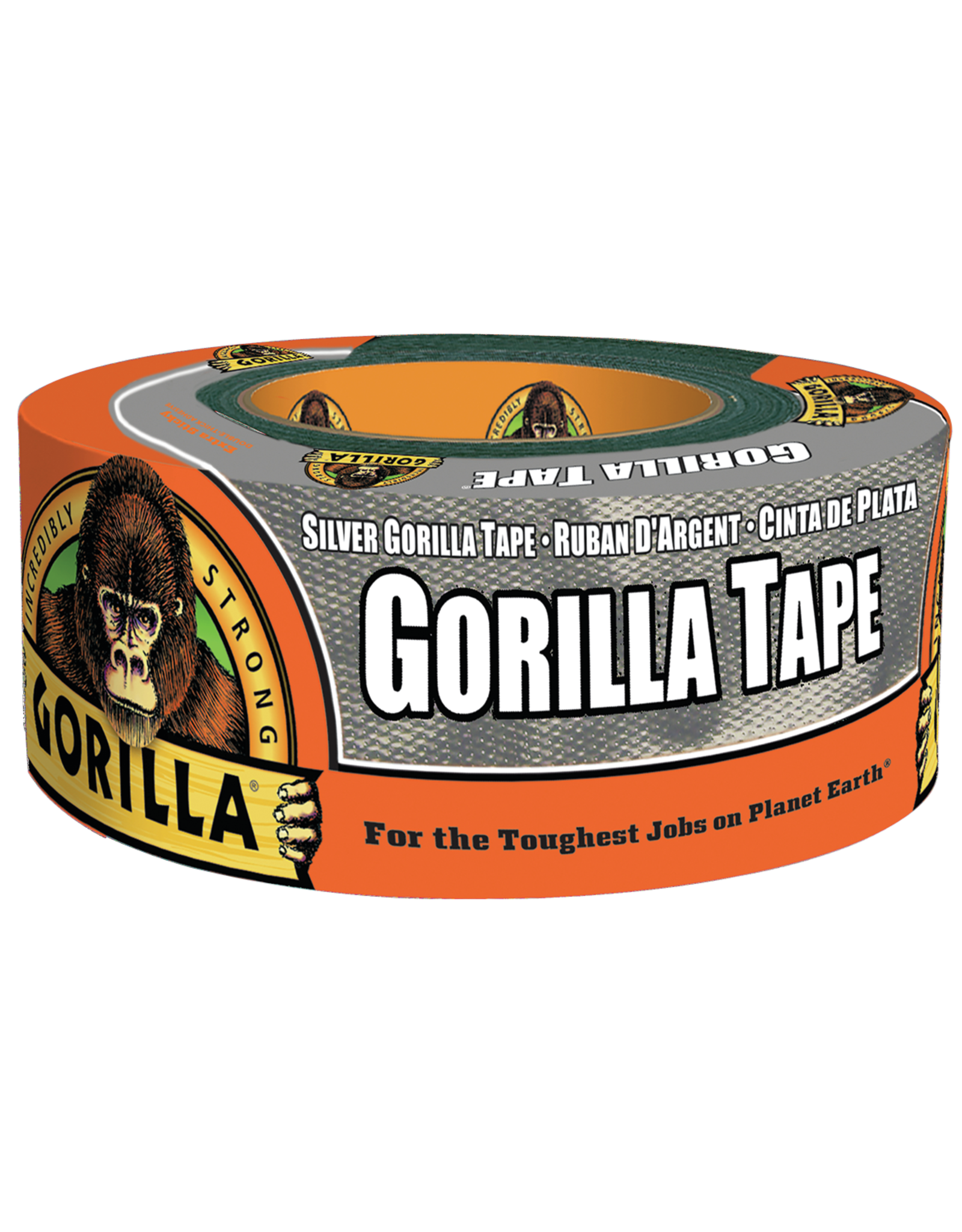 Gorilla Gorilla 6071202 Duct Tape, 12 yd L, 1.88 in W, Silver*
