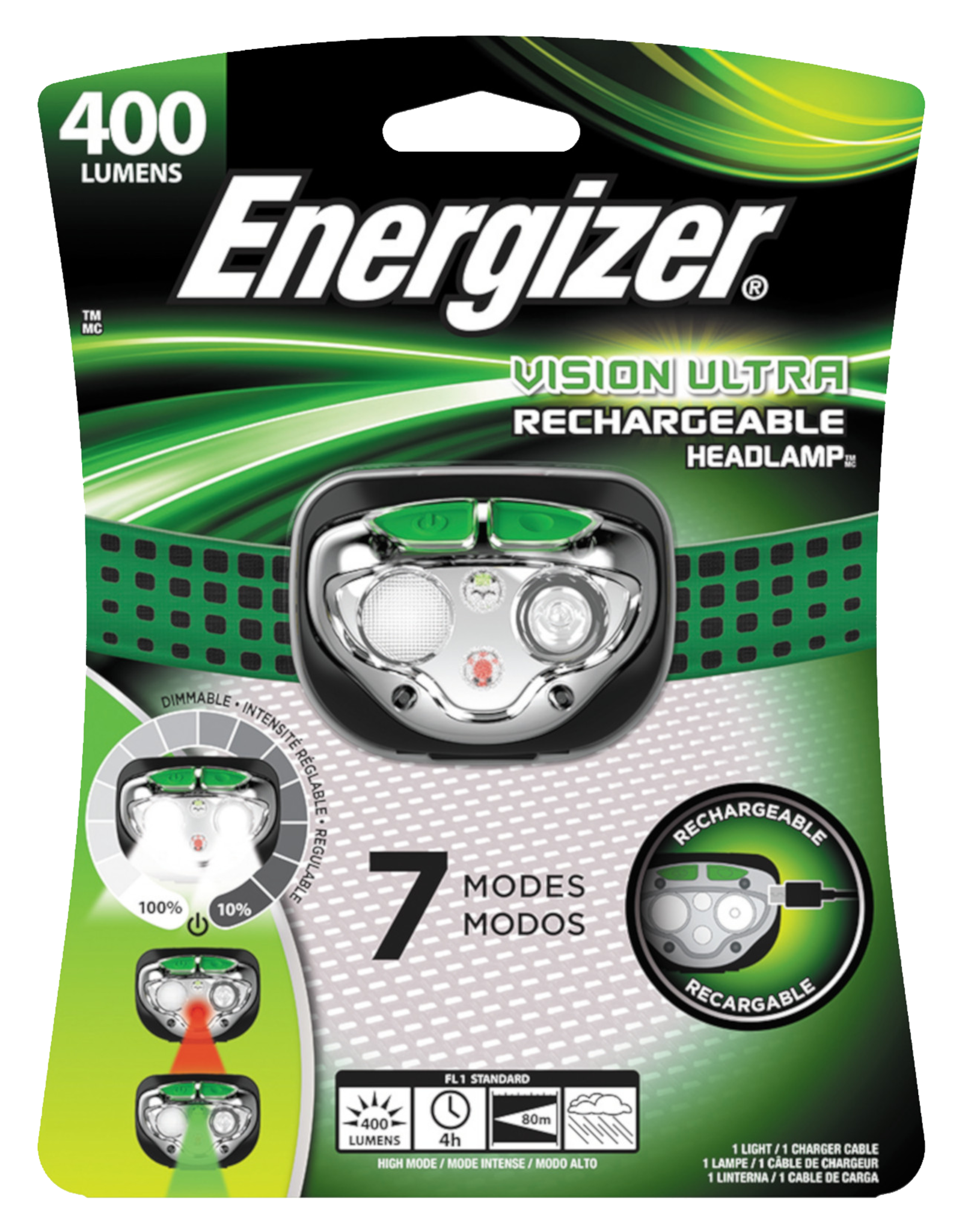 Energizer HEADLIGHT RECHARGEABLE W/BATT