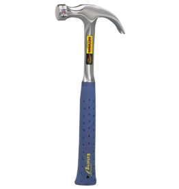 Estwing Estwing E3-16C Curved Claw Hammer, 16 oz Head, Steel Head, 13 in OAL, Blue Handle*