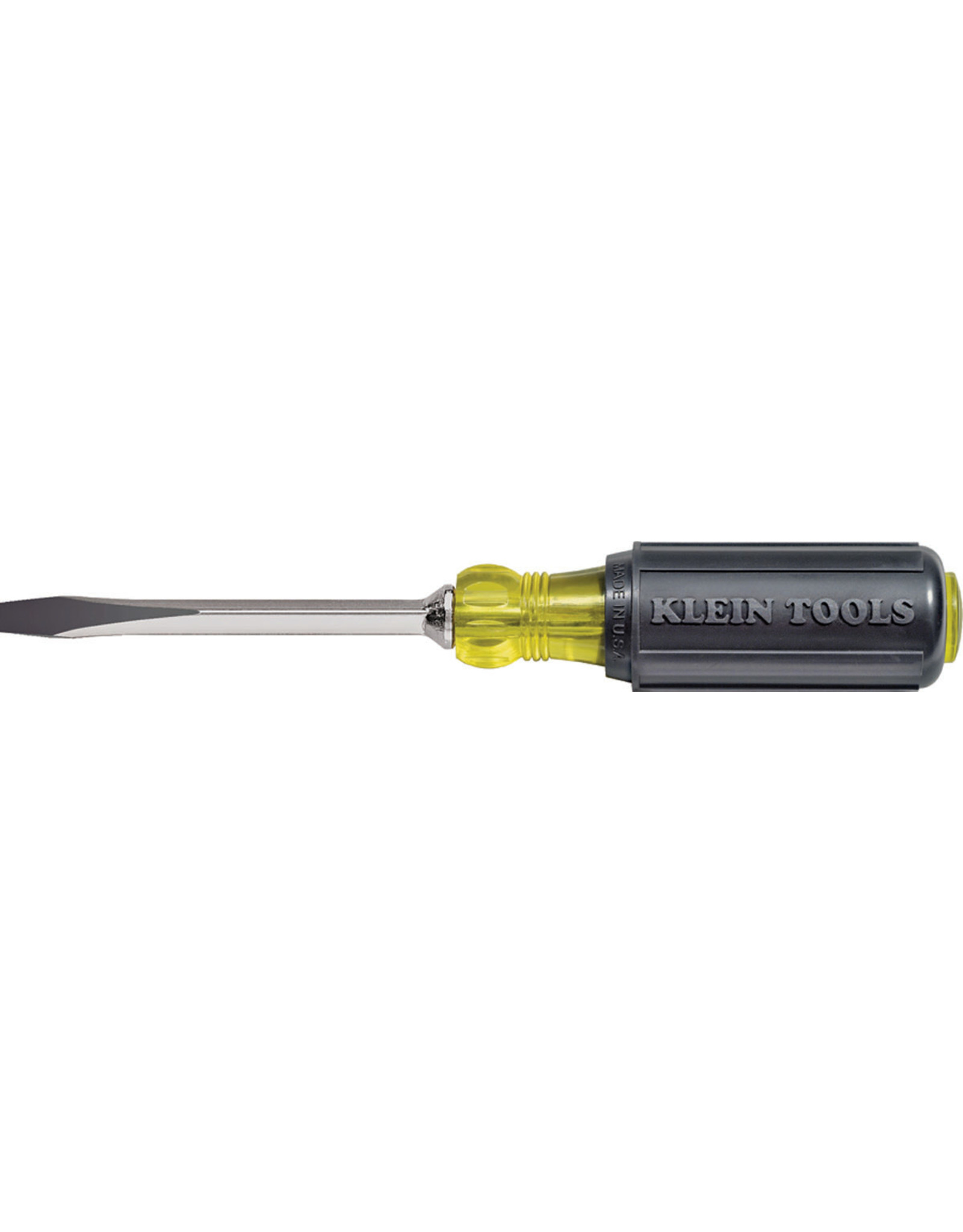 Klein Klein Tools 600-4 Heavy-Duty Screwdriver, 1/4 in Drive, Keystone Drive, 8-11/32 in OAL, Black Handle