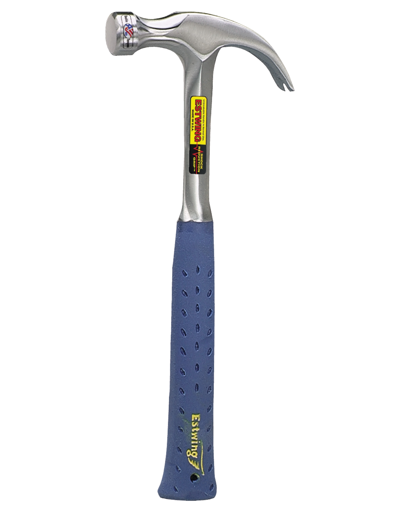 Estwing Estwing E3-16C Curved Claw Hammer, 16 oz Head, Steel Head, 13 in OAL, Blue Handle*