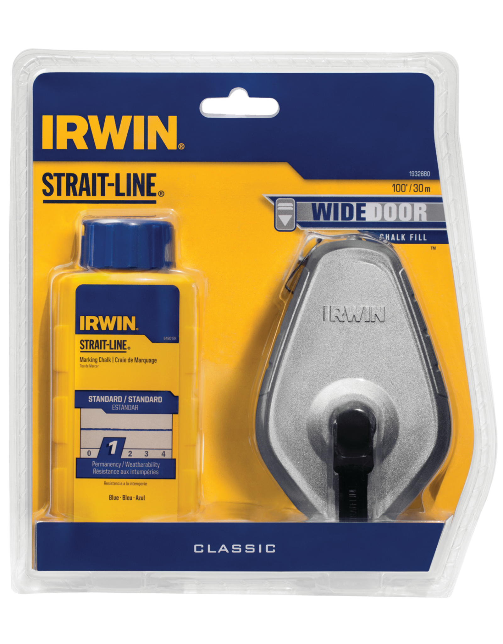 Irwin IRWIN 1932880 Chalk Reel, 4 oz Chalk, 100 ft L*