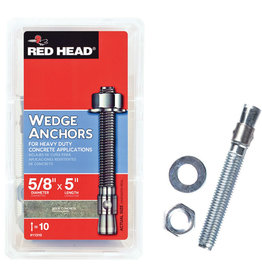 Red Head RED HEAD TRUBOLT 12310 Wedge Anchor, 5/8 in Dia*