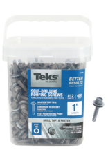 Teks Teks 21418 Self-Tapping Roofing Screw, #12 Thread, Coarse, Drill Point*