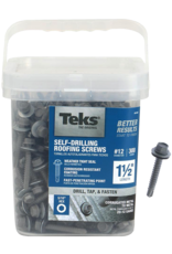 Teks Teks 21422 Self-Tapping Roofing Screw, #12 Thread, Drill Point