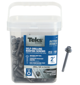 Teks Teks 21427 Roofing Screw, #12 Thread, Drill Point