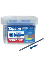 Tapcon Buildex Tapcon 24555 Concrete Screw Anchor, 3/16 in Drive*
