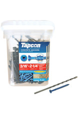 Tapcon Buildex Tapcon 24560 Concrete Screw Anchor, 3/16 in Drive