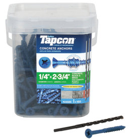 Tapcon Buildex Tapcon 24585 Concrete Screw Anchor, 1/4 in Drive