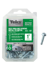 Teks Teks 21328 Self-Tapping Screw, #10 Thread, Coarse, 1/4 in Drive, Self-Drill Point