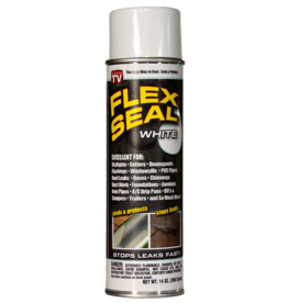 Flex Seal Flex Seal FSWHTR20 Rubber Sealant, White, 14 oz Aerosol Can