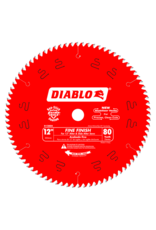 Diablo Diablo D1280X Circular Saw Blade, 12 in Dia, Carbide Cutting Edge, 1 in Arbor, Steel