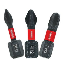 Diablo 1 in. Phillips Drive Bit Assorted Pack (3-Piece)