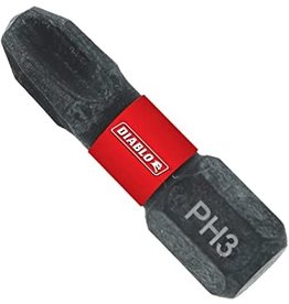 Diablo 1 in. #3 Phillips Drive Bits (2-Pack)