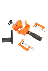 Pony Jorgensen PONY 9180 Angle Clamp, 150 lb Clamping, 1-1/8 in Max Opening Size, 2 in D Throat, Steel Body, Orange Body