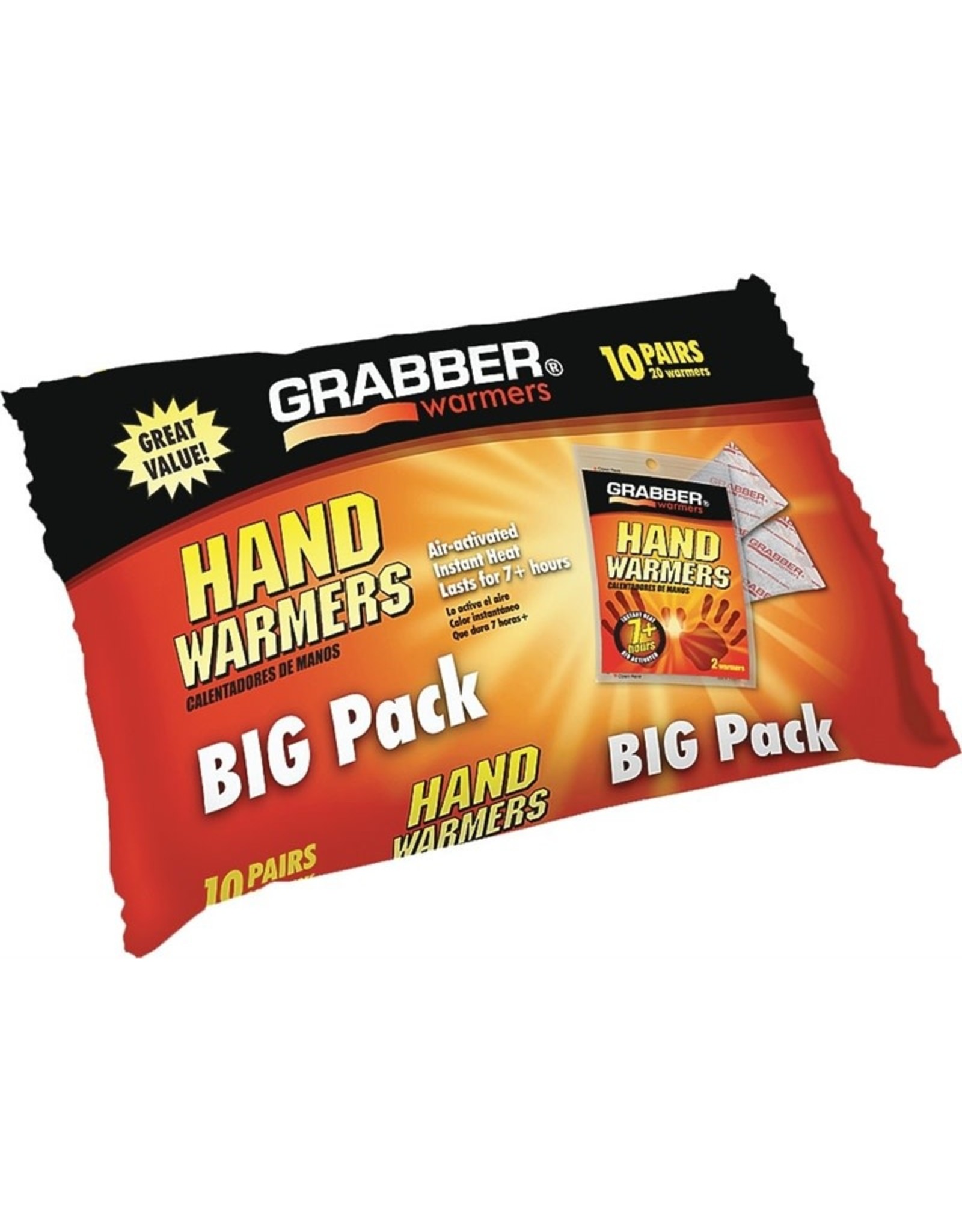 Grabber Warmers Grabber Warmers HWPP10 Hand Warmer, Non-Toxic