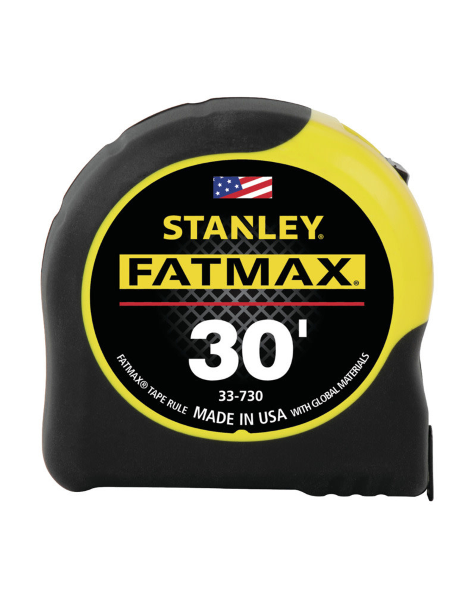 Stanley STANLEY 33-735 Measuring Tape, 35 ft L Blade, 1-1/4 in W Blade, Steel Blade, ABS Case, Black/Yellow Case*