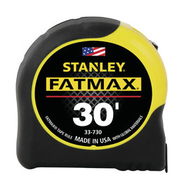 Stanley STANLEY 33-735 Measuring Tape, 35 ft L Blade, 1-1/4 in W Blade, Steel Blade, ABS Case, Black/Yellow Case*