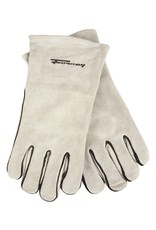 Forney ForneyHide 53429 Welding Gloves, Men's, XL, Gauntlet Cuff, Leather Palm, Gray, Wing Thumb, Leather Back