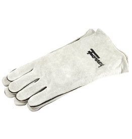 Forney ForneyHide 55200 Welding Gloves, Men's, L, 13-1/2 in L, Gauntlet Cuff, Leather Palm, Gray, Wing Thumb