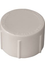 Lasco LASCO 448005BC Pipe Cap, 1/2 in, FPT, PVC, White, SCH 40 Schedule*