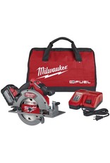 Milwaukee Milwaukee 2732-21HD Circular Saw Kit, 18 V Battery, Lithium-Ion Battery, 7-1/4 in Dia Blade, Black/Red