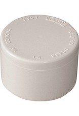 Lasco LASCO 447007BC Pipe Cap, 3/4 in, Slip, PVC, White, SCH 40 Schedule, 480 psi Pressure