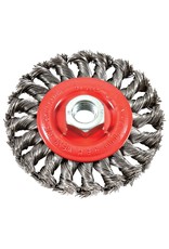 Forney Forney 72759 Wire Wheel Brush, 0.02 in Dia Bristle, 5/8-11 Arbor/Shank, 4 in Dia, For Angle Grinders*