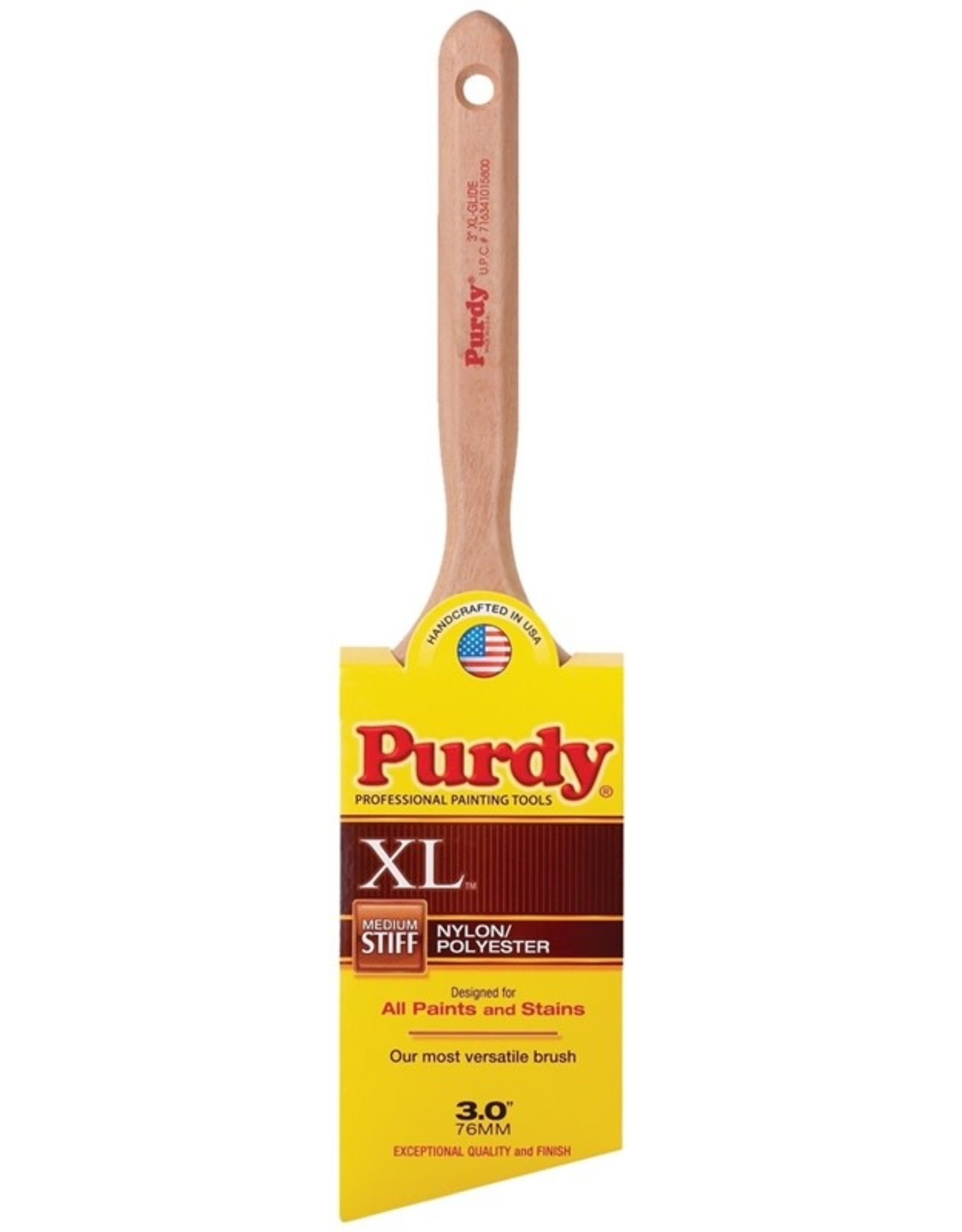 Purdy Purdy XL Glide 152330 Trim Brush, Nylon/Polyester Bristle, Fluted Handle