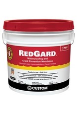 Custom Building Product CUSTOM REDGARD LQWAF3 Waterproofing and Crack Prevention, Liquid, Red, 3.5 gal, Pail*