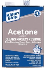 Klean Strip Klean Strip GAC18 Acetone Thinner, Liquid, Characteristic Ketone, Sweet Pungent, Clear, 1 gal, Can*