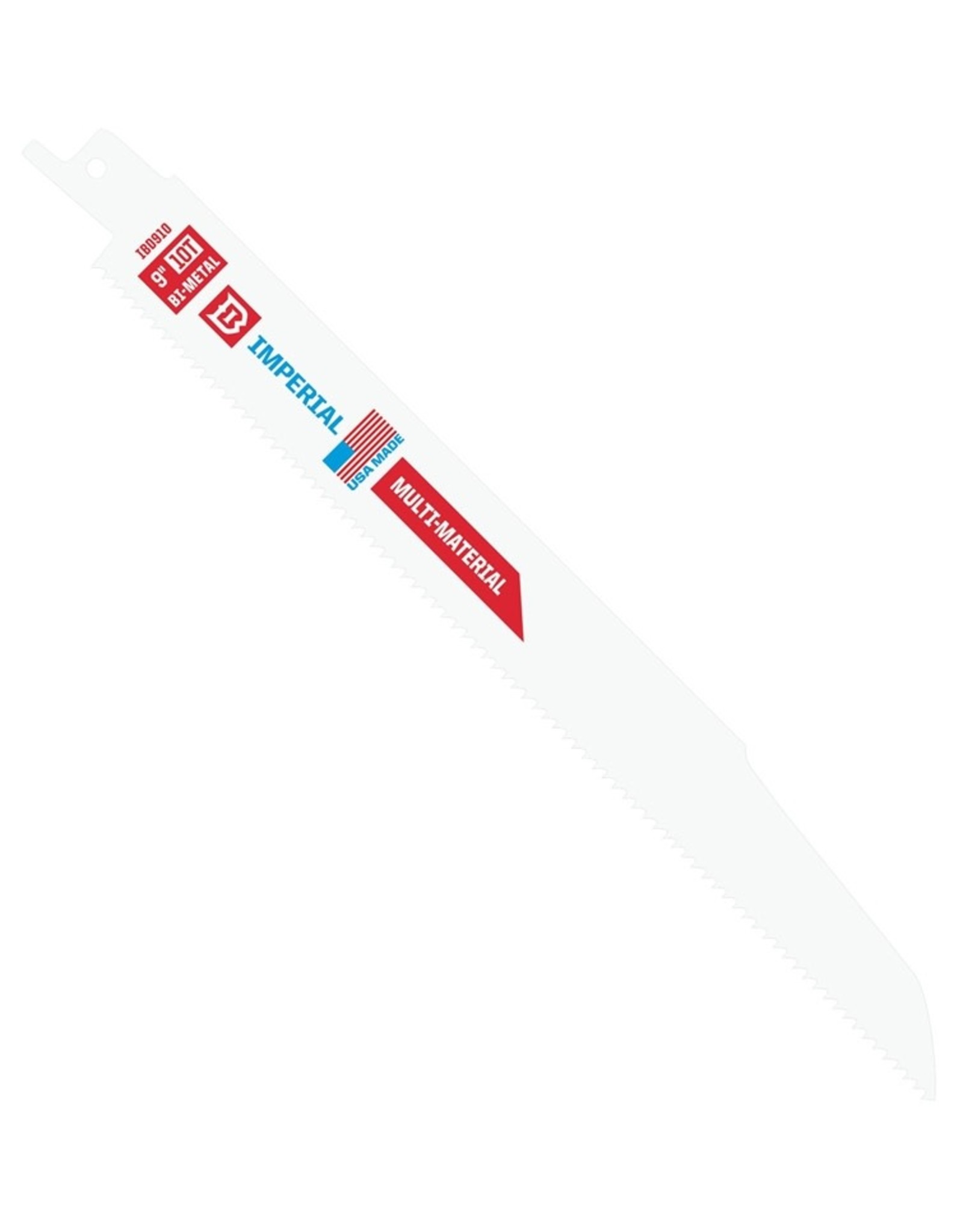 Imperial Blades IMPERIAL BLADES IBD910-B Demolition Reciprocating Blade, 9 in L, 10 TPI, Bi-Metal Cutting Edge