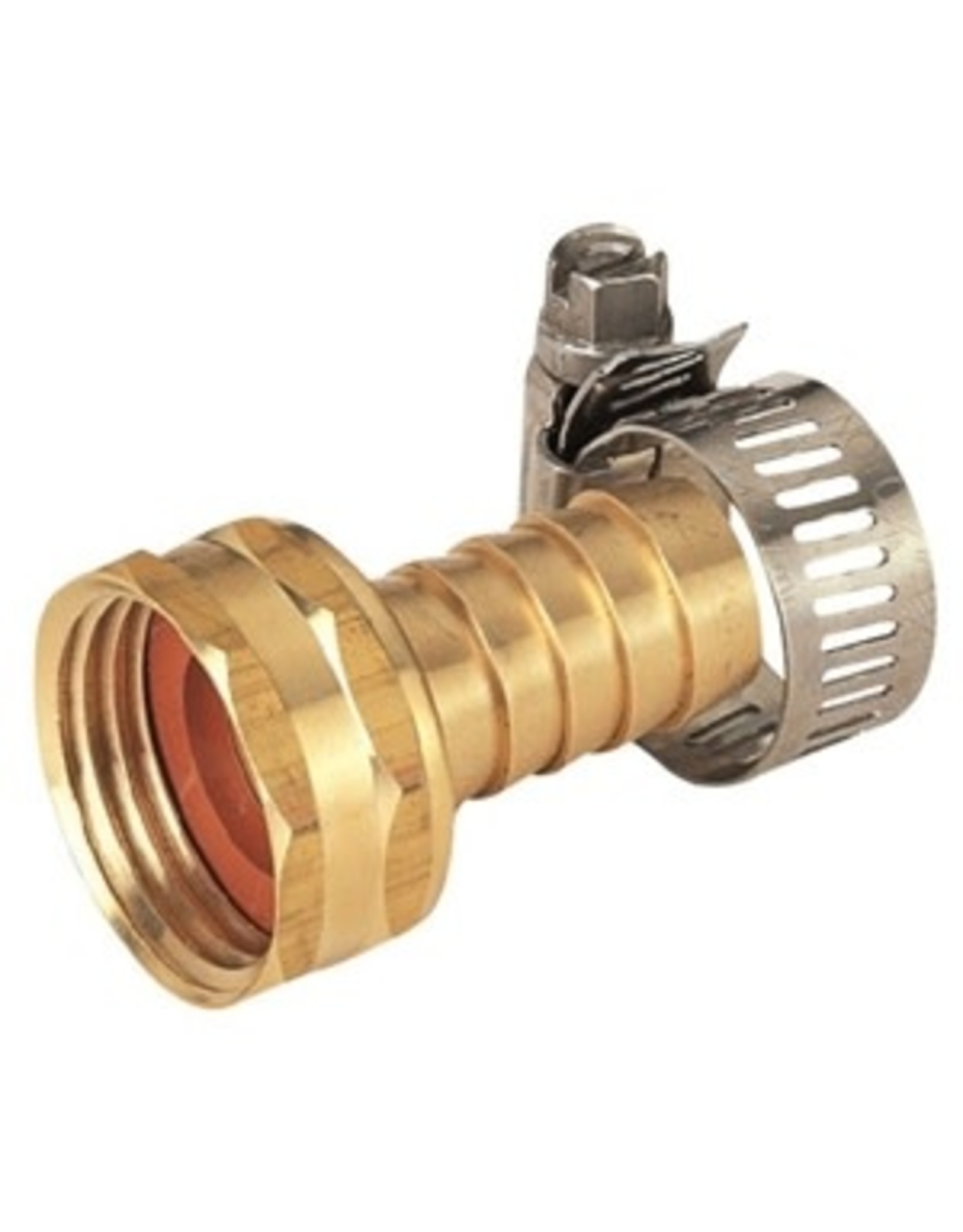 Landscapers Select Landscapers Select GB958F3L Garden Hose Coupling with Clamp, 5/8 in, Female, Brass, Brass*