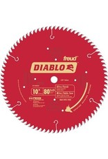 Diablo Diablo D1080X Circular Saw Blade, 10 in Dia, Carbide Cutting Edge, 5/8 in Arbor, Steel