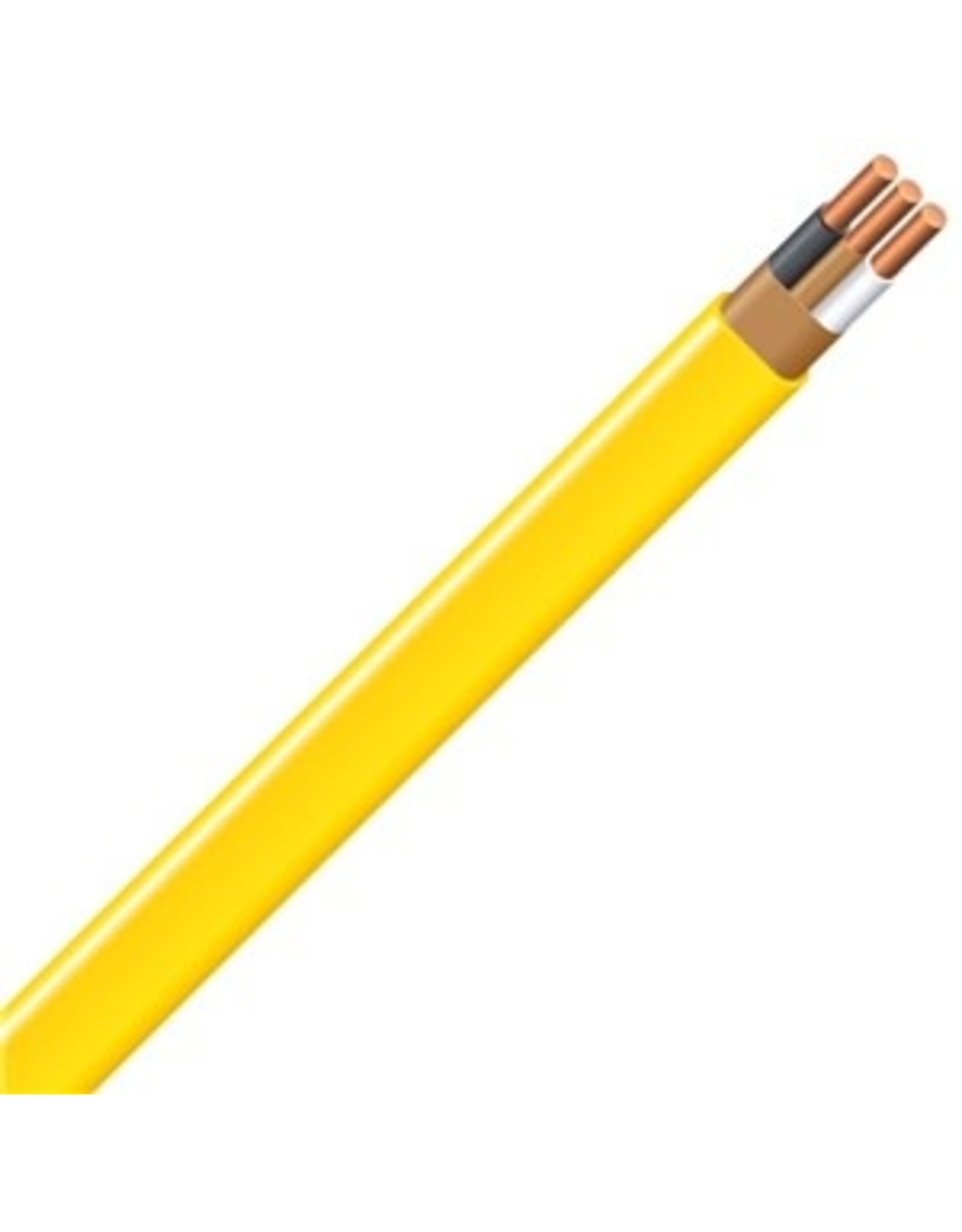 Southwire Southwire 12/2NM-WGX25 Type NM-B Sheathed Cable, 12 AWG, 25 ft L, Yellow Nylon Sheath