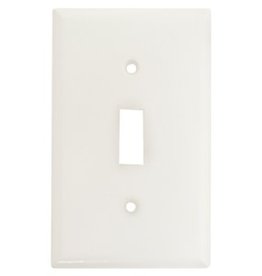 Eaton EATON 2134W-BOX Standard-Size Wallplate, 1-Gang, Thermoset, White*