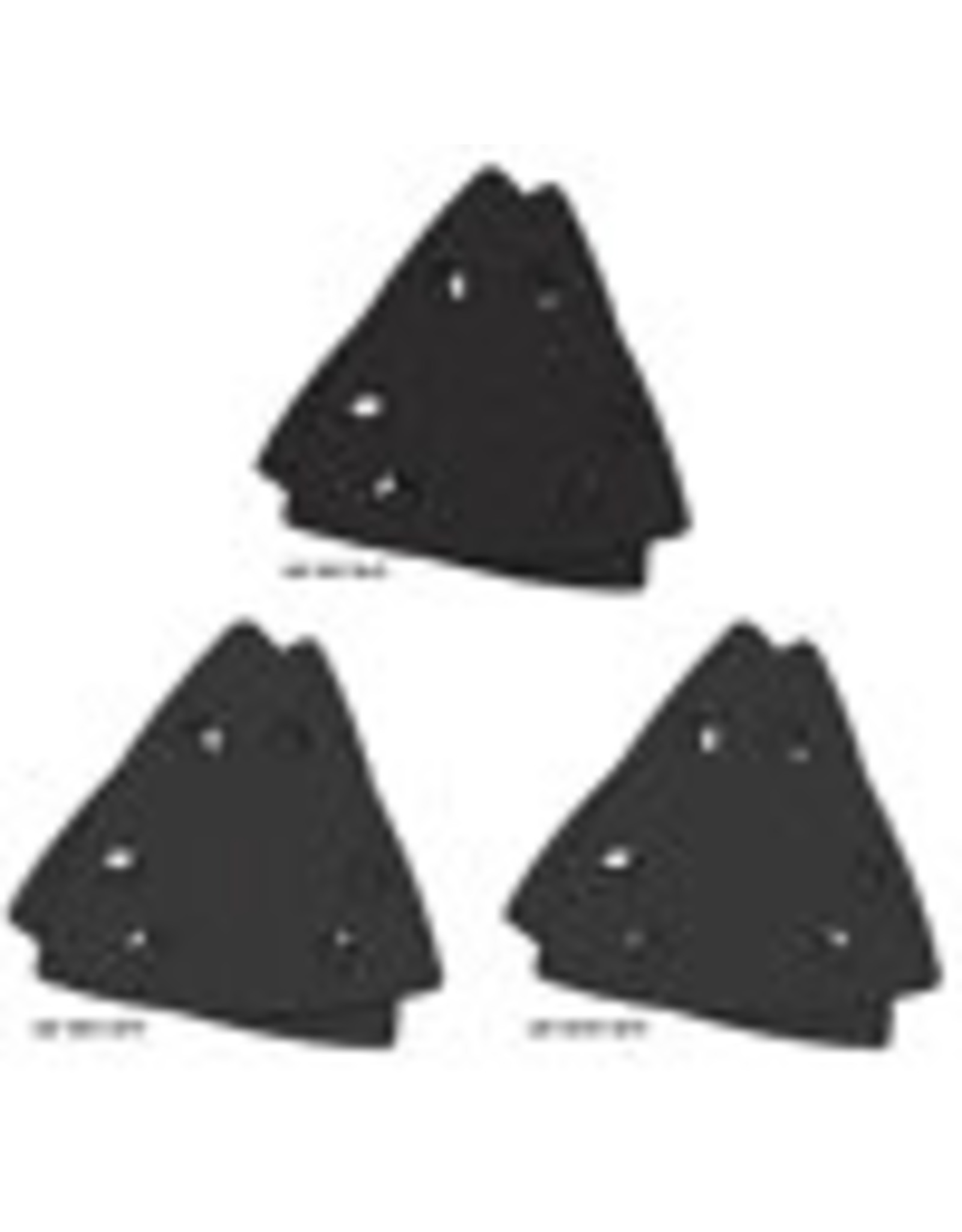 Imperial Blades IMPERIAL BLADES ONE FIT IBOTSPHV-6 Oscillating Multi-Tool Triangle Sandpaper Variety Pack, 60, 120, 240 Grit