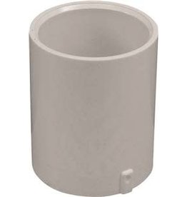 Lasco LASCO 429005BC Pipe Coupling, 1/2 in, Slip, PVC, White, SCH 40 Schedule