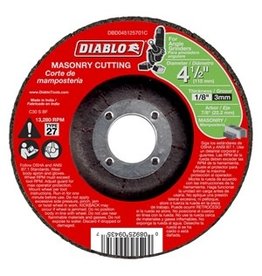 Diablo Diablo DBD045125701C Cut-Off Wheel, 4-1/2 in Dia, 1/8 in Thick, 7/8 in Arbor, Aluminum Oxide Abrasive