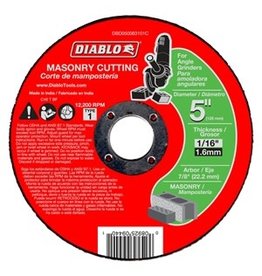 Diablo Diablo DBD050063101C Cut-Off Wheel, 5 in Dia, 1/16 in Thick, 7/8 in Arbor, Aluminum Oxide Abrasive
