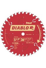 Diablo Diablo D0536X Circular Saw Blade, 5-3/8 in Dia, 0.393 in Arbor, 36-Teeth, Carbide Cutting Edge*