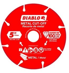 Diablo Diablo DDD050DIA101F Cut-Off Blade, 5 in Dia, 7/8 in Arbor, Continuous Rim
