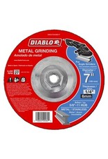 Diablo Diablo DBD070250B01F Grinding Wheel, 7 in Dia, 1/4 in Thick, 5/8-11 in Arbor, Aluminum Oxide Abrasive