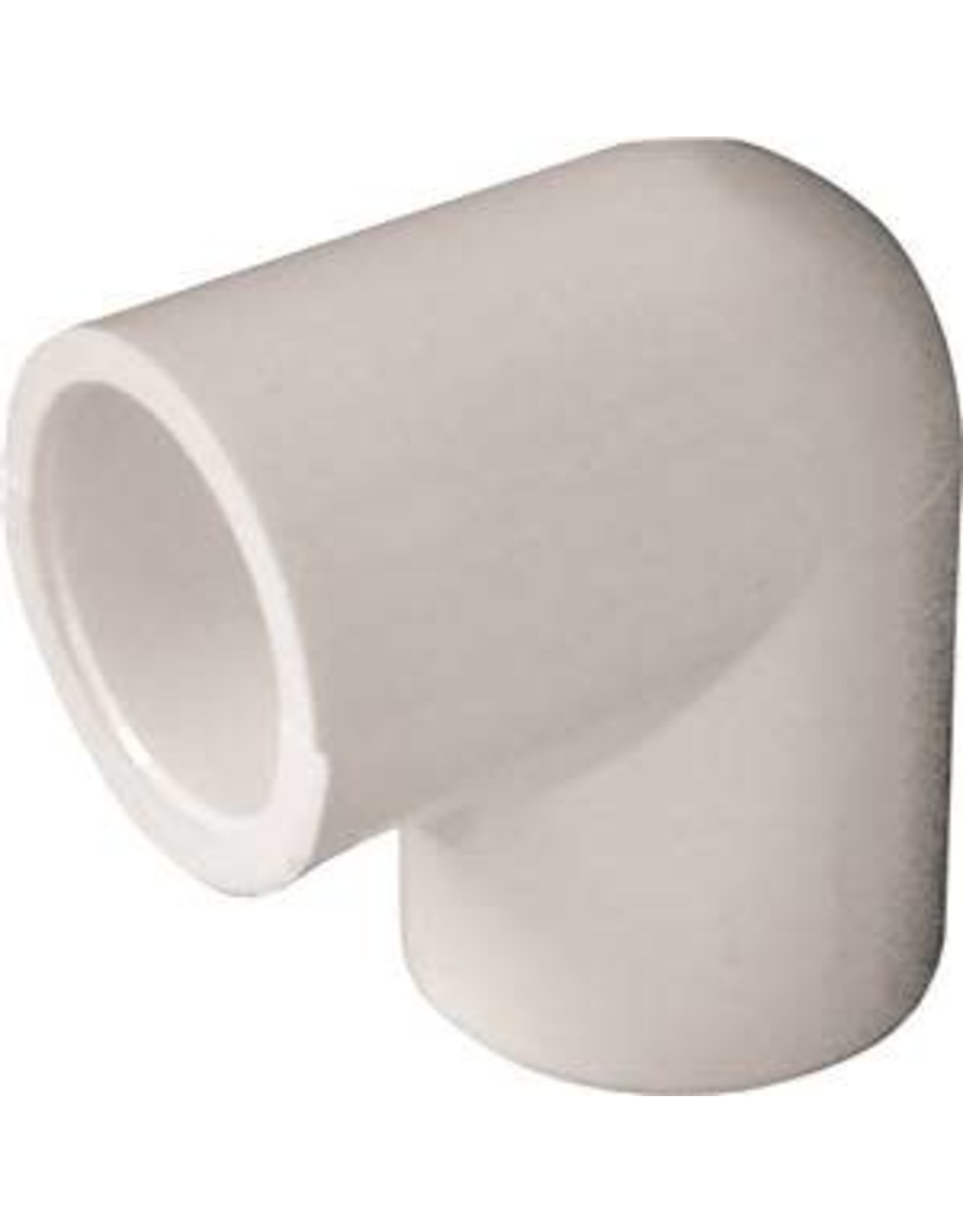 Lasco LASCO 406005BC Pipe Elbow, 1/2 in, Slip, 90 deg Angle, PVC, White, SCH 40 Schedule