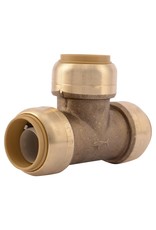 SharkBite SharkBite U370LFA Tube Tee, 3/4 in, Push-Fit, DZR Brass, 200 psi Pressure*